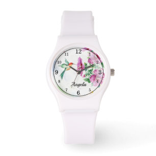 Montre d'aquarelle de colibri