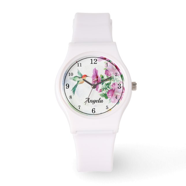 Montre d'aquarelle de colibri (Recto)