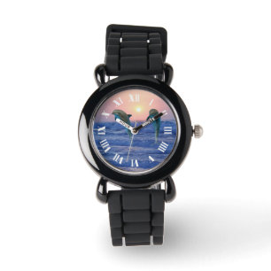 Montre Dauphin de verdure au lever du soleil