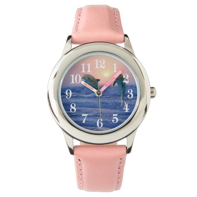Montre Dauphin de verdure au lever du soleil (devant)