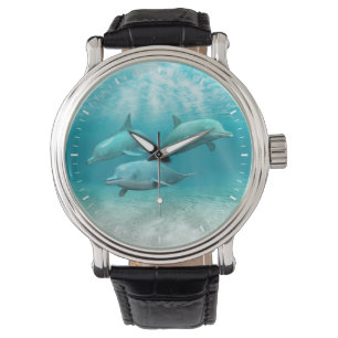 Montre Dauphins de natation