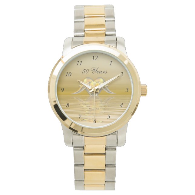 Montre Dauphins et Coeur du Golden Anniversaire (devant)