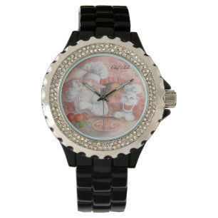 Montre d'axe de chef de pizza