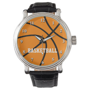 Montre de basketball avec texte personnalisé