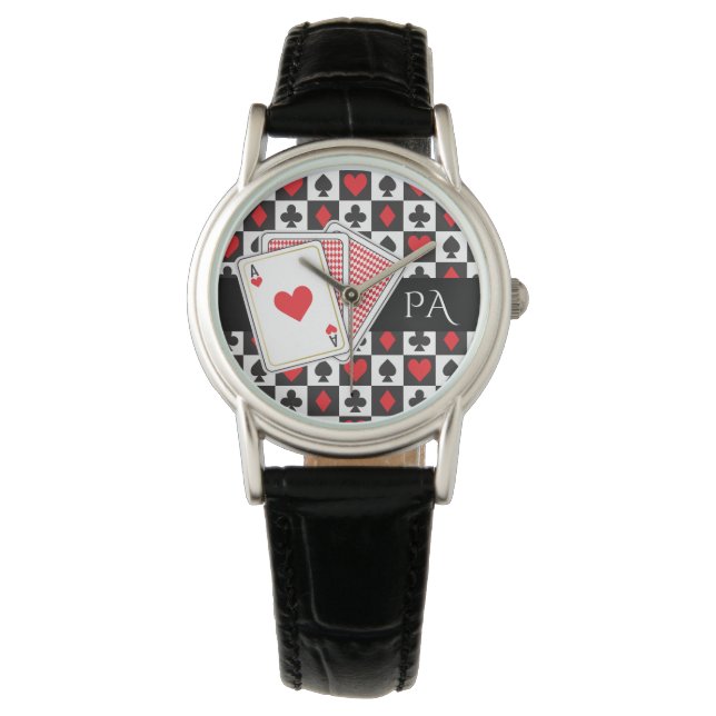 Montre de carte de jeu Casino (devant)