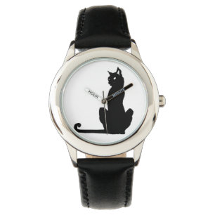 Montre de chat noir