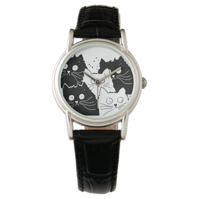 montre de chat pour femmes (devant)