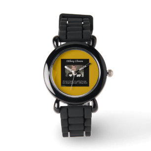 Montre de citation drôle de coiffure d'Hillary Cli