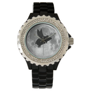 montre de cochon volant pleine lune