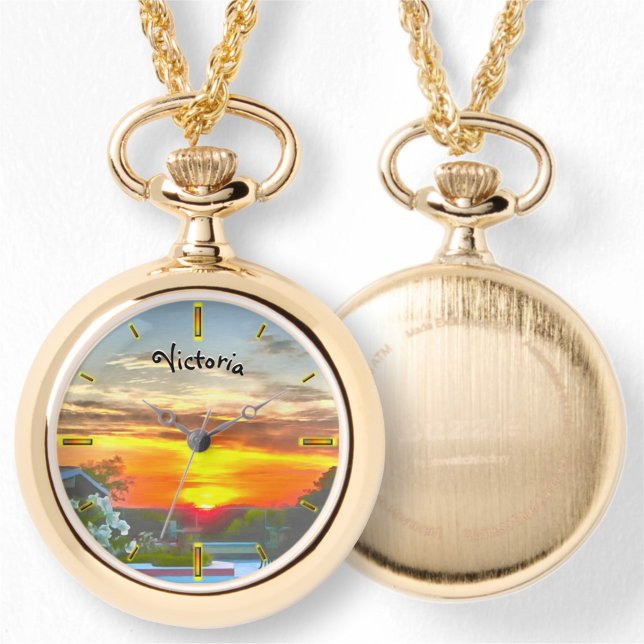 Montre de collier Sunset 2295 sur le toit (Créateur téléchargé)