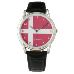Montre de drapeau du Danemark