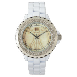 Montre de fausse pierre d'homme de Vitruvian