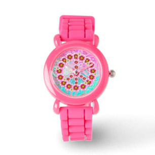 Montre de fleurs de paix