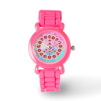 Montre de fleurs de paix