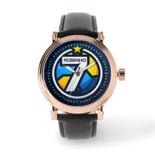 Montre de football masculin personnalisée, numéro 