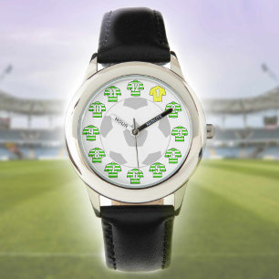 Montre de football pour enfants - avec chemises à
