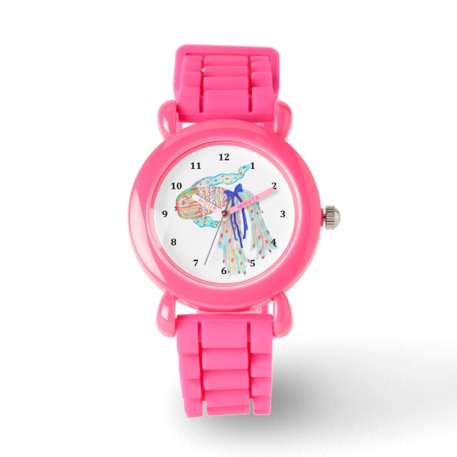 Montre de jeune fille avec un poisson Imaginaire (Recto)