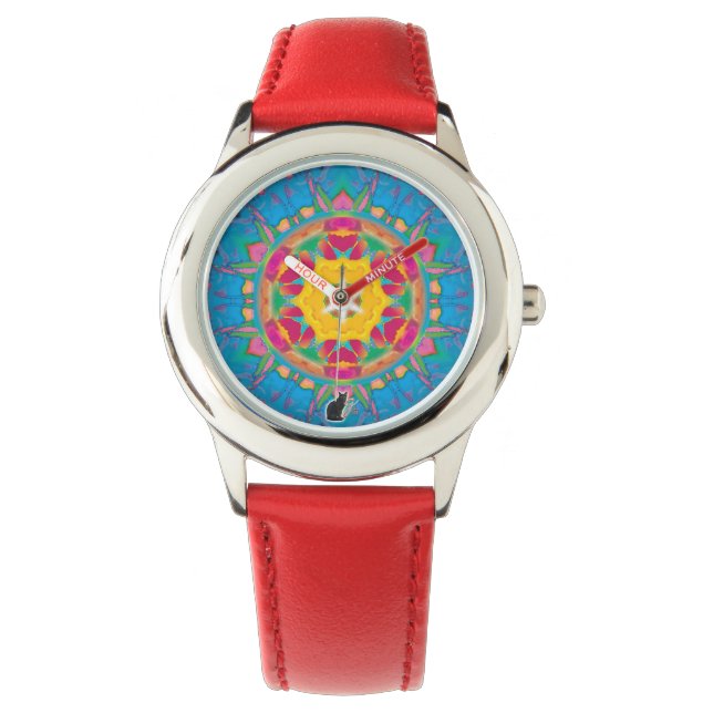 Montre de kaléidoscope de boule de poing (devant)