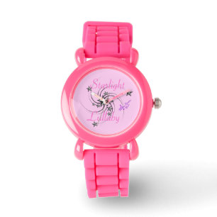 Montre de la sangle de Parties scintillant rose St