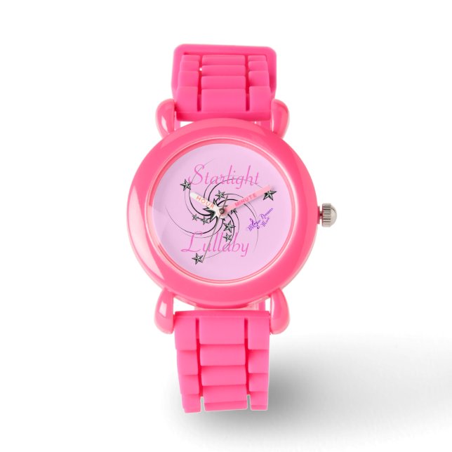 Montre de la sangle de Parties scintillant rose St (Recto)