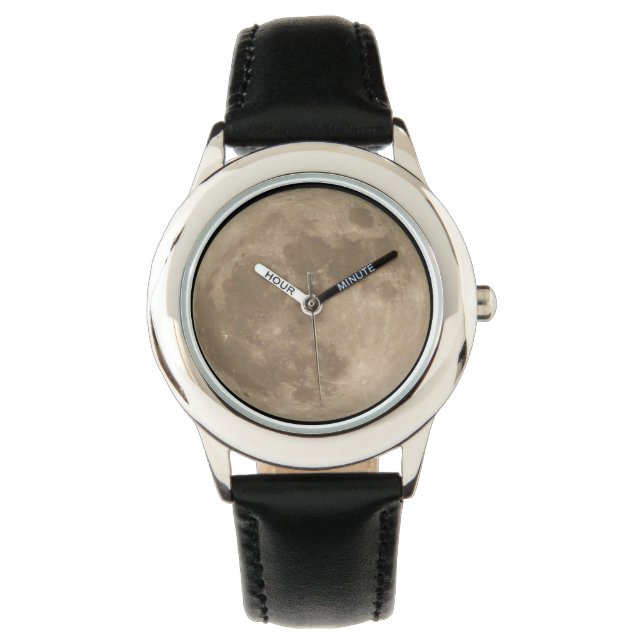 Montre de lune Pleine lune Montre de poignet Astro (devant)