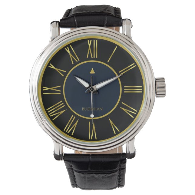 Montre de luxe Gold Foil (devant)