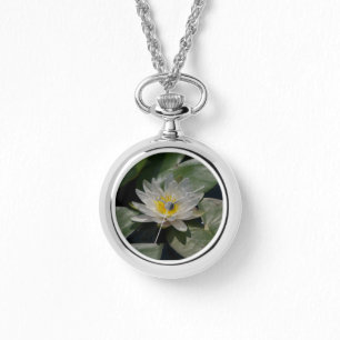 Montre de Nénuphar de Lotus blanc