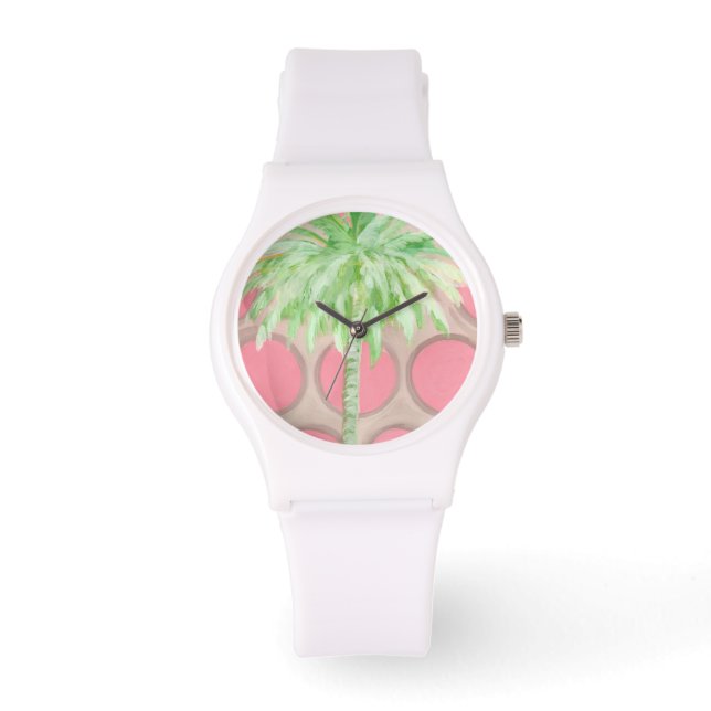 Montre de palmier rose Pointe (Recto)