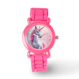 Montre de Parties scintillant rose Unicorn
