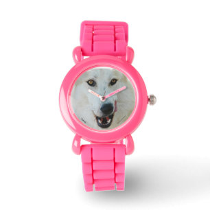 Montre de parties scintillantes de rose de loup