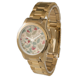 Montre de patchs fraises