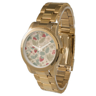 Montre de patchs fraises
