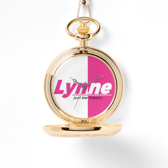 Montre de poche Gold de marque LYNNE (Recto)