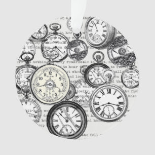 Montre de poche victorienne Alice au pays des merv