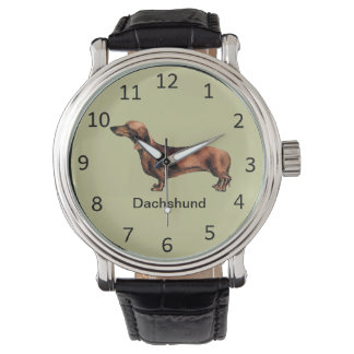 Montre de poignet Dachshund personnalisable