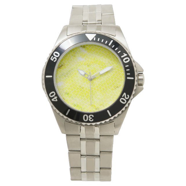 Montre de porte jaune (devant)