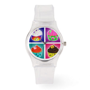 Montre de quatre petits gâteaux