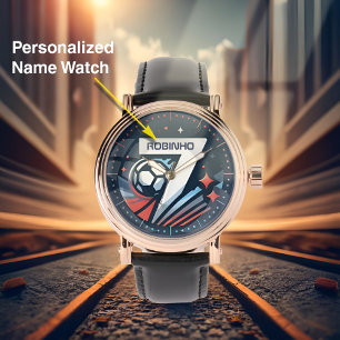 Montre de soccer pour garçons, numéro 7