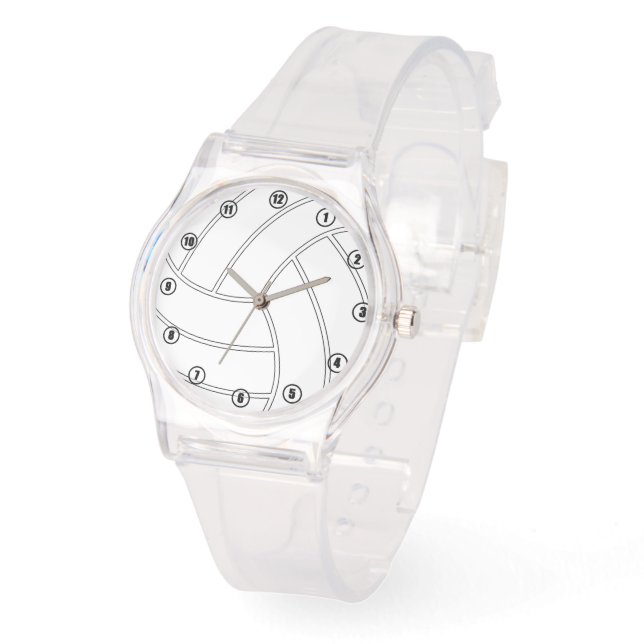 Montre de sport de volley-ball rose (Angle)