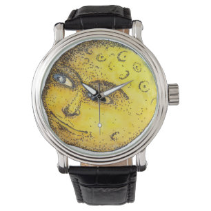 Montre de visage de lune