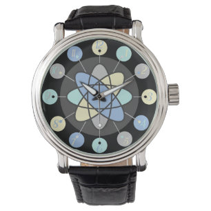 Montre Début du modèle atomique rétro moderne du milie