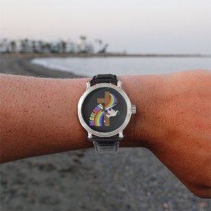 Montre DeColores Cursillo Arc-en-ciel avec Croix et Paix 