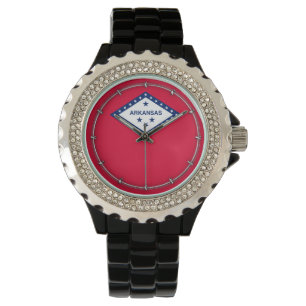 Montre Décor Design du drapeau de l'État de l'Arkansas