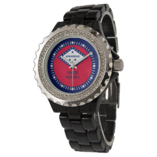 Montre Décor design personnalisé Arkansas State Flag
