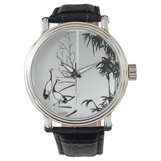 Montre Défilement Oriental vertical (devant)