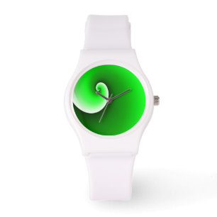 Montre Dégradé blanc vert