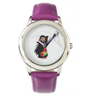 Montre d'enfants de fille de la Guyane