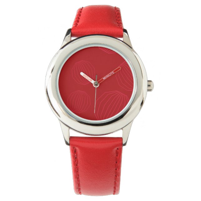 Montre Des ornements de Noël simples, modernes et fluides (devant)