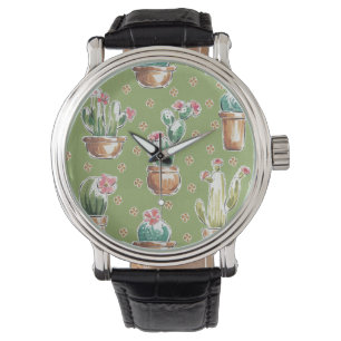 Montre Desert Bloom   Pattern vert