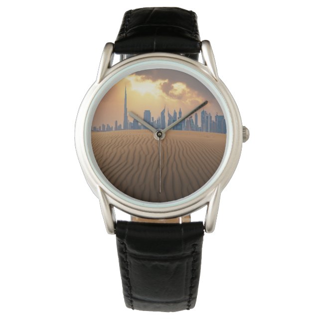 Montre Deserts | Dubai's Skyline View from Sand Dune (devant)
